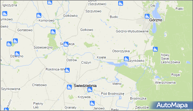 mapa Księte, Księte na mapie Targeo