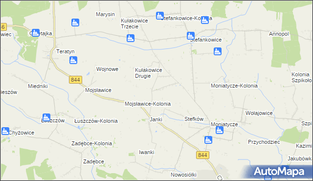 mapa Kułakowice Pierwsze, Kułakowice Pierwsze na mapie Targeo