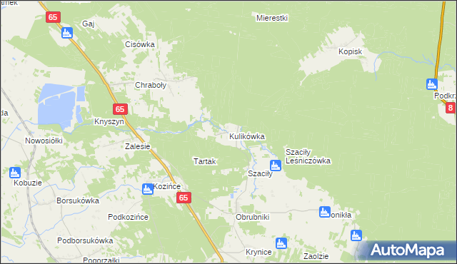 mapa Kulikówka, Kulikówka na mapie Targeo