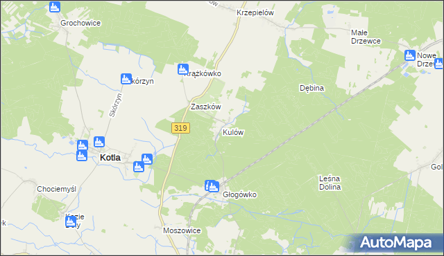 mapa Kulów, Kulów na mapie Targeo