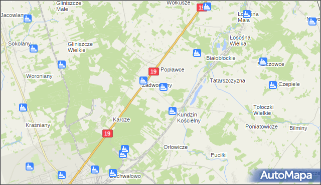 mapa Kundzin, Kundzin na mapie Targeo