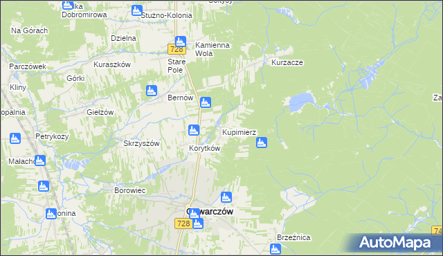 mapa Kupimierz, Kupimierz na mapie Targeo