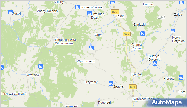 mapa Kutyski, Kutyski na mapie Targeo