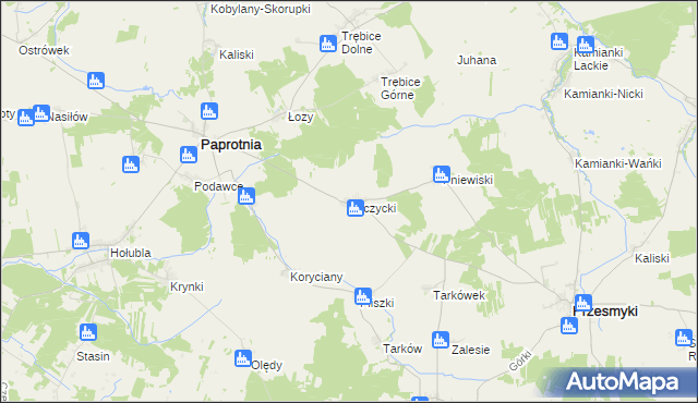 mapa Łęczycki, Łęczycki na mapie Targeo