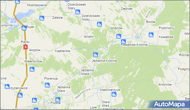 mapa Leśniczówka Podrzecze, Leśniczówka Podrzecze na mapie Targeo