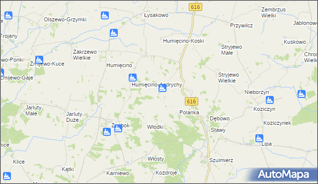 mapa Leśniewo Górne, Leśniewo Górne na mapie Targeo