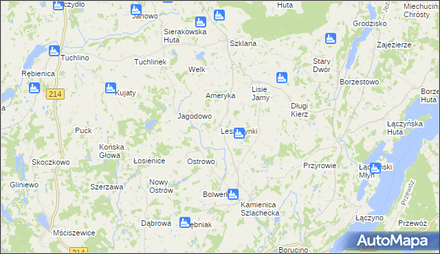 mapa Leszczynki, Leszczynki na mapie Targeo