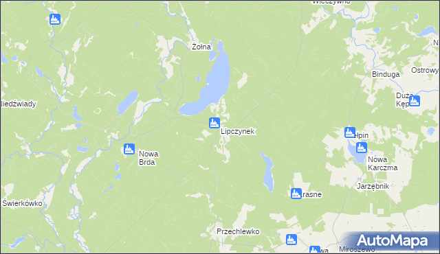 mapa Lipczynek, Lipczynek na mapie Targeo