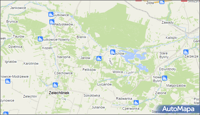 mapa Łochów Nowy, Łochów Nowy na mapie Targeo