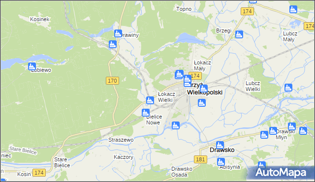 mapa Łokacz Wielki, Łokacz Wielki na mapie Targeo