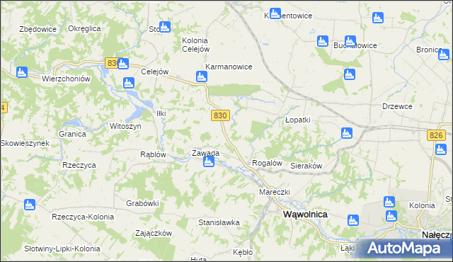 mapa Łopatki-Kolonia, Łopatki-Kolonia na mapie Targeo