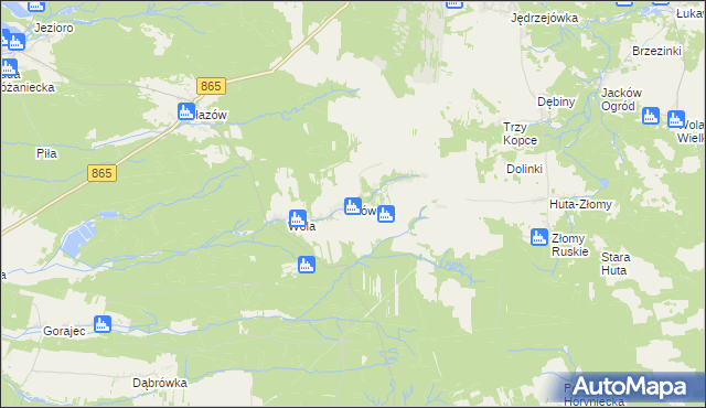 mapa Łówcza, Łówcza na mapie Targeo