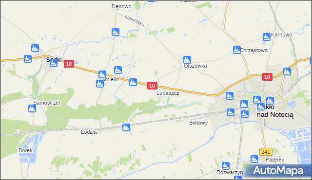 mapa Lubaszcz, Lubaszcz na mapie Targeo