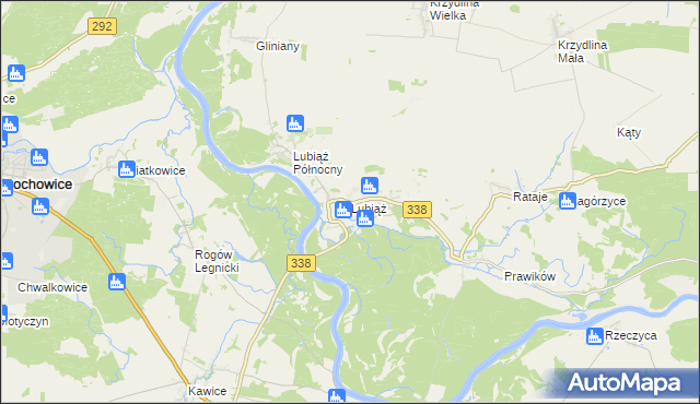 mapa Lubiąż, Lubiąż na mapie Targeo