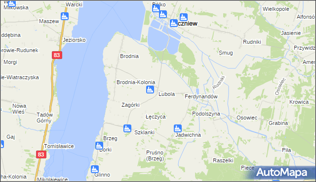 mapa Lubola, Lubola na mapie Targeo