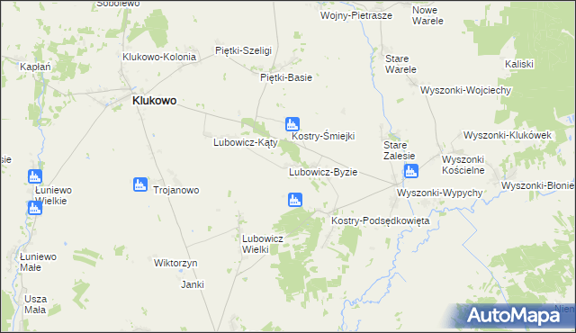 mapa Lubowicz-Byzie, Lubowicz-Byzie na mapie Targeo