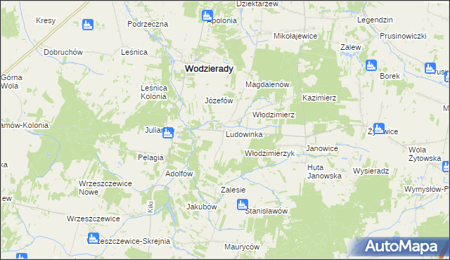 mapa Ludowinka, Ludowinka na mapie Targeo