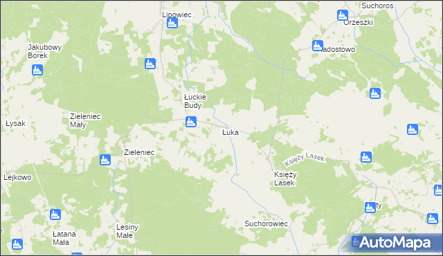 mapa Łuka, Łuka na mapie Targeo