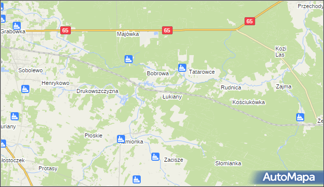 mapa Łukiany, Łukiany na mapie Targeo