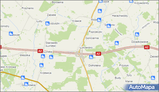 mapa Łukowisko, Łukowisko na mapie Targeo