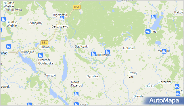 mapa Maciejowięta, Maciejowięta na mapie Targeo