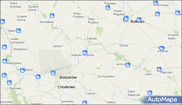 mapa Mąkolin, Mąkolin na mapie Targeo