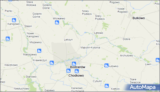 mapa Mąkolin-Kolonia, Mąkolin-Kolonia na mapie Targeo