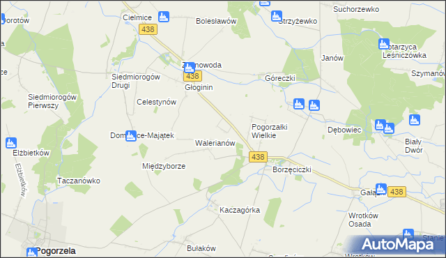 mapa Maksymilianów gmina Borek Wielkopolski, Maksymilianów gmina Borek Wielkopolski na mapie Targeo