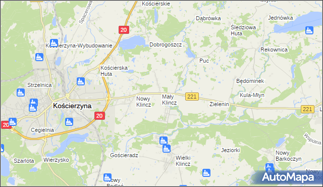 mapa Mały Klincz, Mały Klincz na mapie Targeo