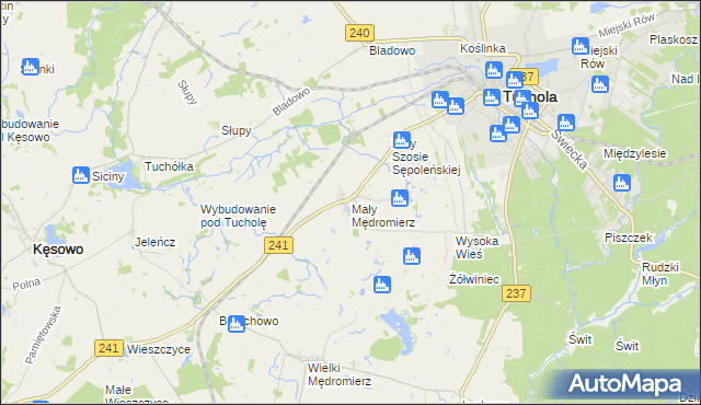 mapa Mały Mędromierz, Mały Mędromierz na mapie Targeo