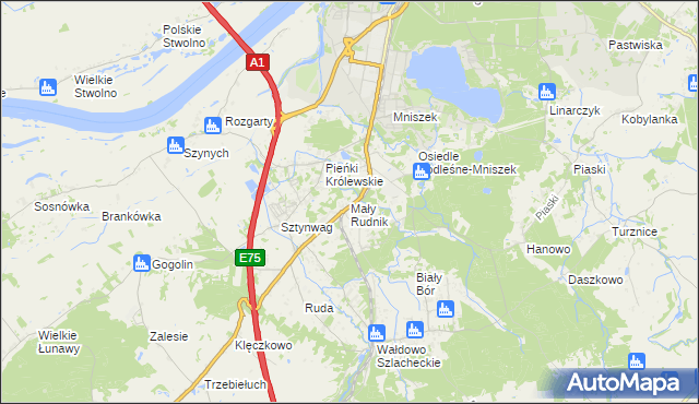 mapa Mały Rudnik, Mały Rudnik na mapie Targeo