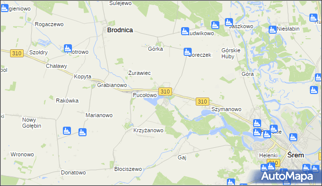 mapa Manieczki, Manieczki na mapie Targeo