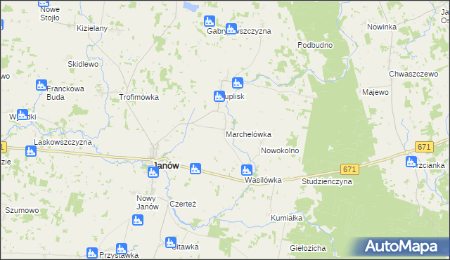 mapa Marchelówka, Marchelówka na mapie Targeo