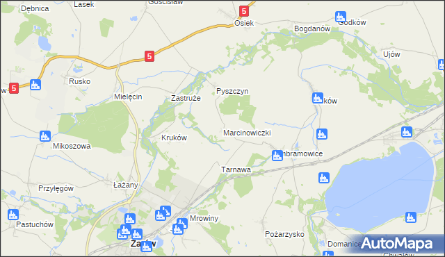 mapa Marcinowiczki, Marcinowiczki na mapie Targeo