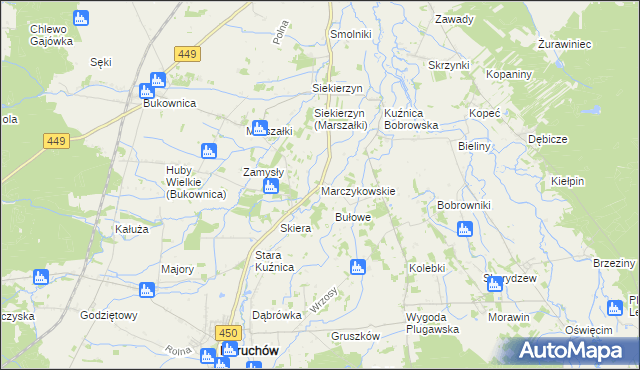 mapa Marczykowskie, Marczykowskie na mapie Targeo