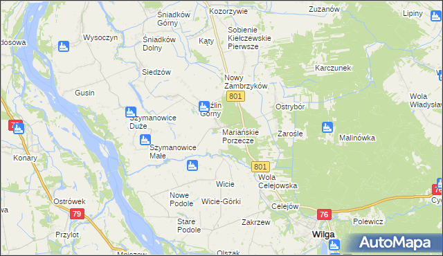 mapa Mariańskie Porzecze, Mariańskie Porzecze na mapie Targeo