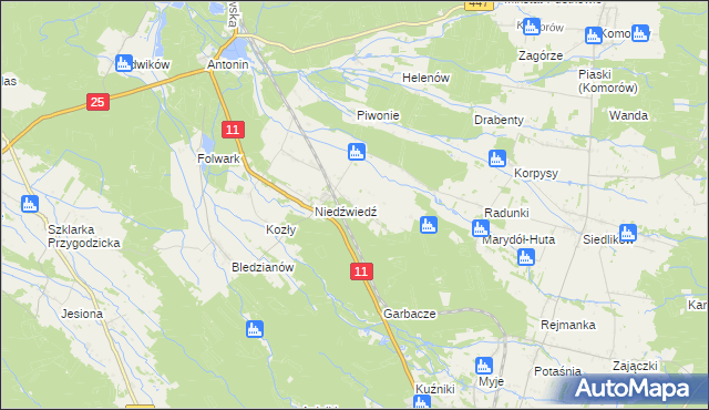 mapa Marydół, Marydół na mapie Targeo