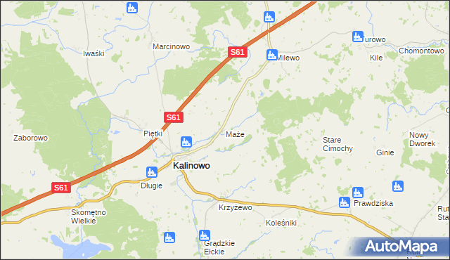 mapa Maże, Maże na mapie Targeo