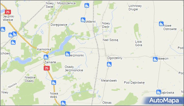 mapa Melanowo gmina Chojnice, Melanowo gmina Chojnice na mapie Targeo