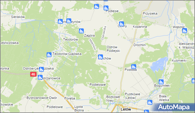 mapa Mełchów, Mełchów na mapie Targeo