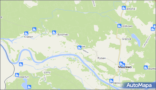 mapa Miłów, Miłów na mapie Targeo