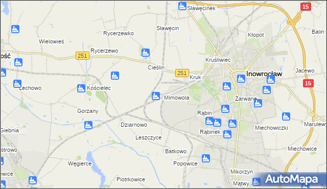 mapa Mimowola, Mimowola na mapie Targeo