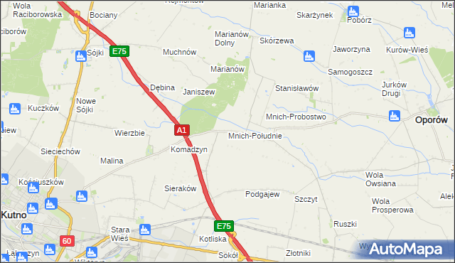 mapa Mnich-Południe, Mnich-Południe na mapie Targeo