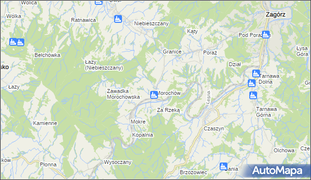 mapa Morochów, Morochów na mapie Targeo