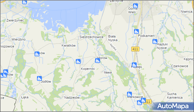 mapa Morów, Morów na mapie Targeo