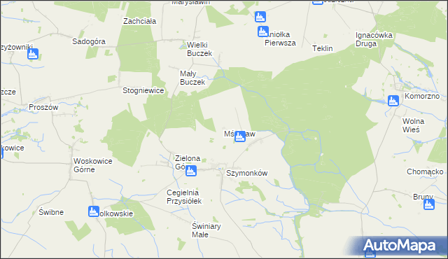 mapa Mścisław, Mścisław na mapie Targeo