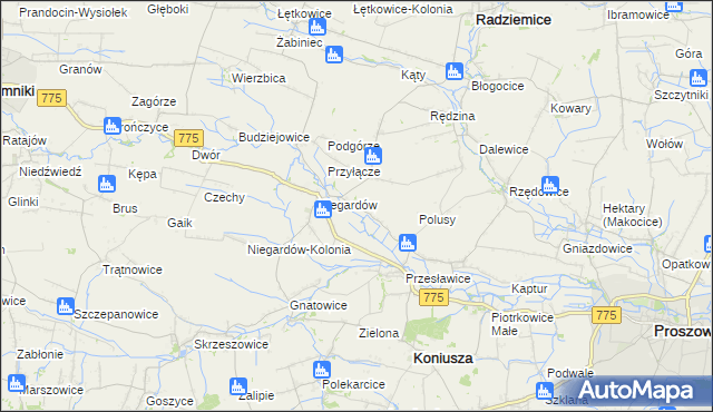 mapa Muniaczkowice, Muniaczkowice na mapie Targeo