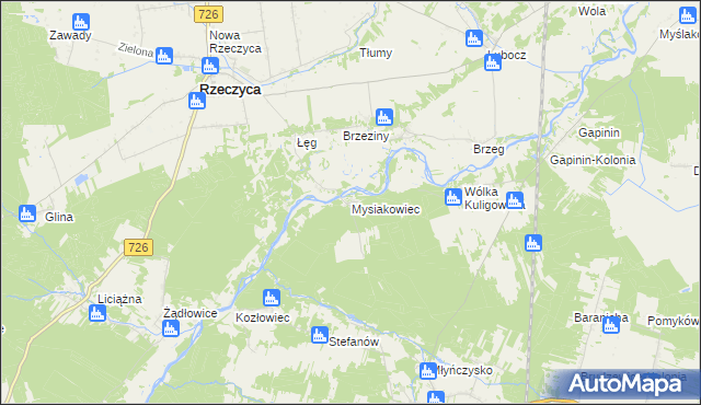 mapa Mysiakowiec, Mysiakowiec na mapie Targeo