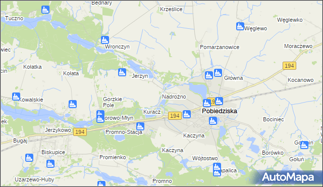 mapa Nadrożno, Nadrożno na mapie Targeo