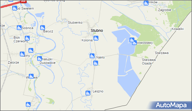 mapa Nakło gmina Stubno, Nakło gmina Stubno na mapie Targeo